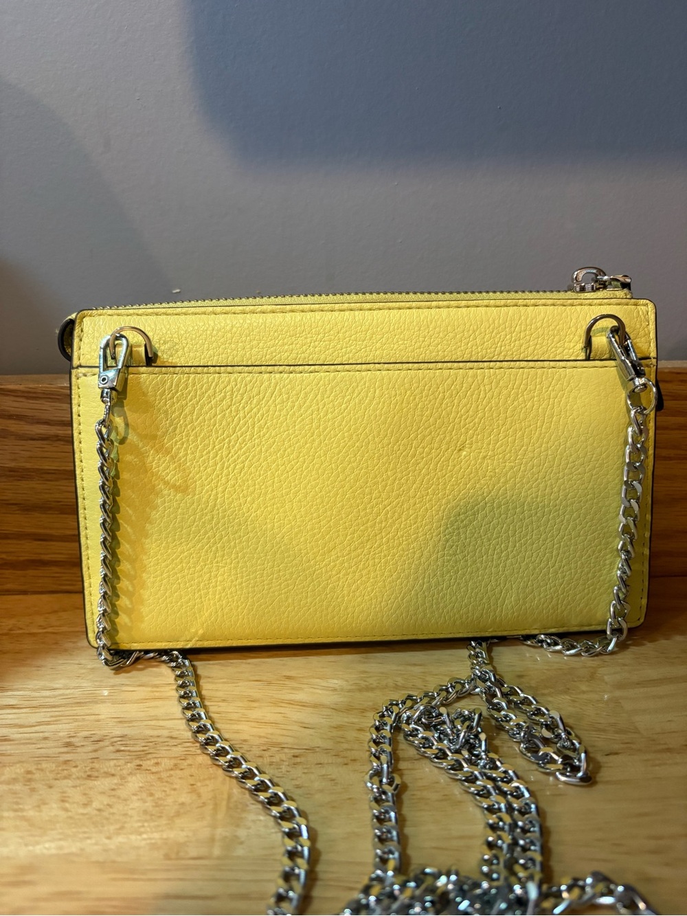 Kate Spade yellow leather wallet crossbody bag - Picture 5 of 16